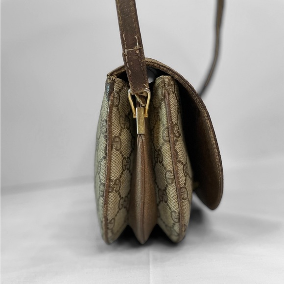 Gucci Vintage Brown GG Shoulder Bag - Picture 4 of 16